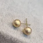 BRINCO OURO BOLA CRAQUELADA M	