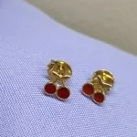 BRINCO OURO CEREJA	