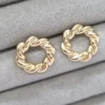 BRINCO OURO CIRC CROISSANT M	