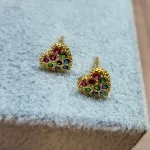 BRINCO OURO CORA COLOR	