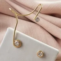 BRINCO OURO EAR CUFF FESTA