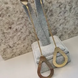 BRINCO OURO FIO GOTA VAZ	