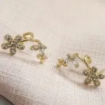 BRINCO OURO FLOR BOR