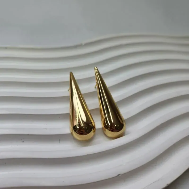 BRINCO OURO GOTA LISA M