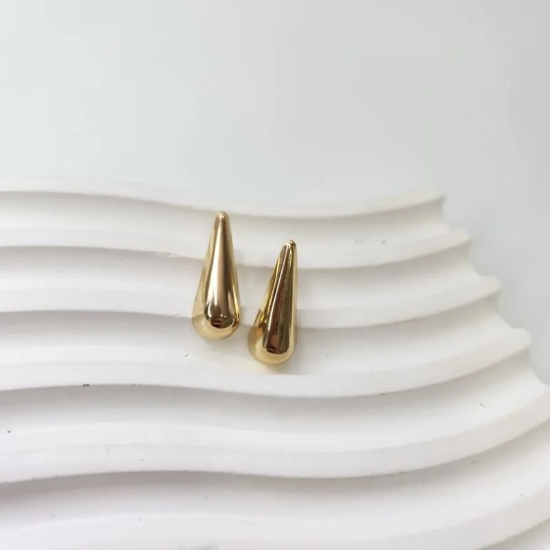 BRINCO OURO GOTA LISA P