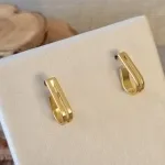 BRINCO OURO GOTA VAZADA PINO
