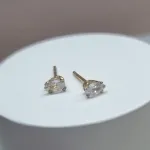 BRINCO OURO GOTINHA CRISTAL	