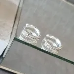 BRINCO PRATA ARGOLA BOLINHA ZIRC G