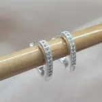 BRINCO PRATA ARGOLA C ZIRCS M	