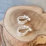 BRINCO PRATA ARGOLA GOTA VAZADA