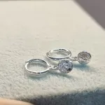 BRINCO PRATA ARGOLA MOEDINHA	