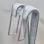 BRINCO PRATA ARGOLA RETANGULO M	