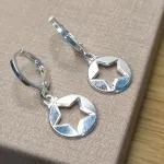 BRINCO PRATA ARGOLINHA ESTRELA VAZ
