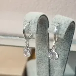 BRINCO PRATA ARGOLINHA PONTO DE LUZ	