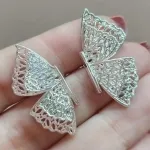 BRINCO PRATA BORBOLETA	