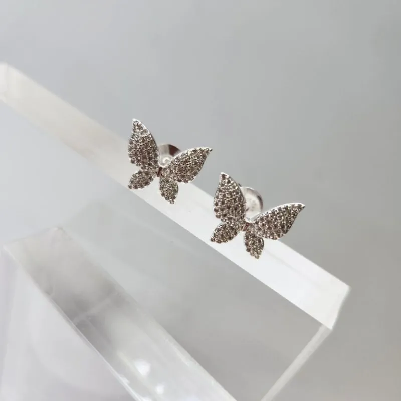BRINCO PRATA BORBOLETA G Z