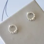 BRINCO PRATA CIRC BOLINHAS