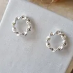 BRINCO PRATA CIRCULO ASPIRAL