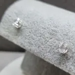 BRINCO PRATA CRISTAL GOTA	