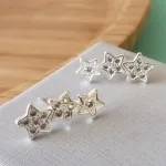 BRINCO PRATA EAR CUFF ESTRELAS
