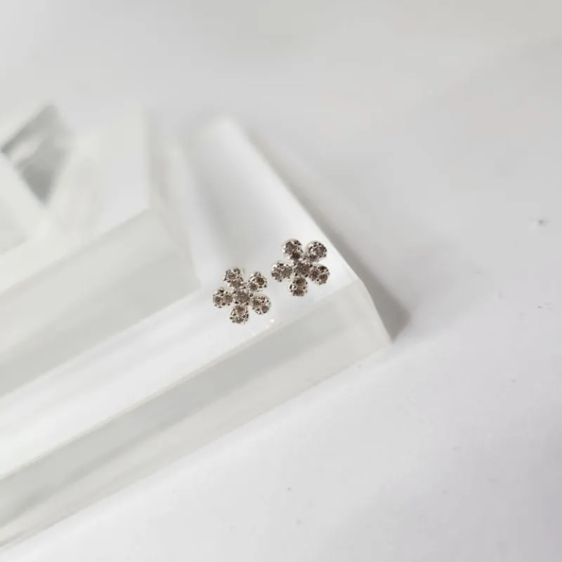 BRINCO PRATA FLOR P