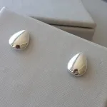BRINCO PRATA GOTA LISA