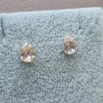BRINCO PRATA GOTINHA MORGANITA	
