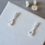 BRINCO PRATA PINO GOTA ZIRC	