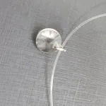 COLAR NYLON PONTO DE LUZ PRATA
