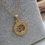 COLAR OURO ARVORE DA VIDA CIRC	