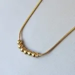 COLAR OURO BOLINHAS 