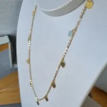 COLAR OURO CHOKER CORAÇÃO PING 