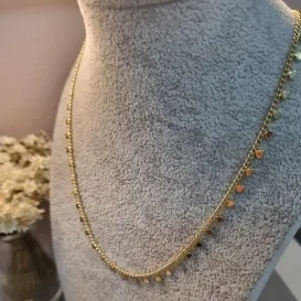 COLAR OURO CHOKER CORAÇÕES FIXAS	