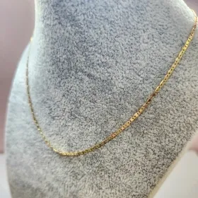 COLAR OURO CHOKER CORRENTE CHAPADA