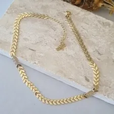 COLAR OURO CHOKER ESCAMAS
