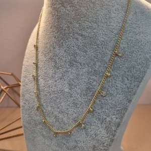 COLAR OURO CHOKER GOTINHAS FIXAS	
