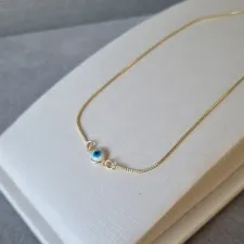 COLAR OURO CHOKER OLHO	