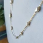 COLAR OURO CHOKER PÉROLA DE ÁGUA DOCE