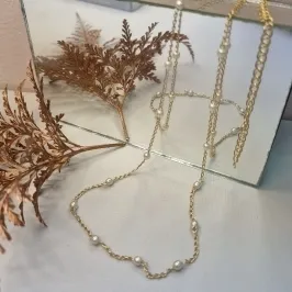 COLAR OURO CHOKER PEROLAS P	