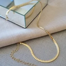 COLAR OURO CORRENTE CHAPADA