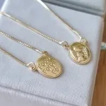 COLAR OURO ESCAPULÁRIO OVAL