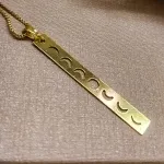 COLAR OURO FASES DA LUA	