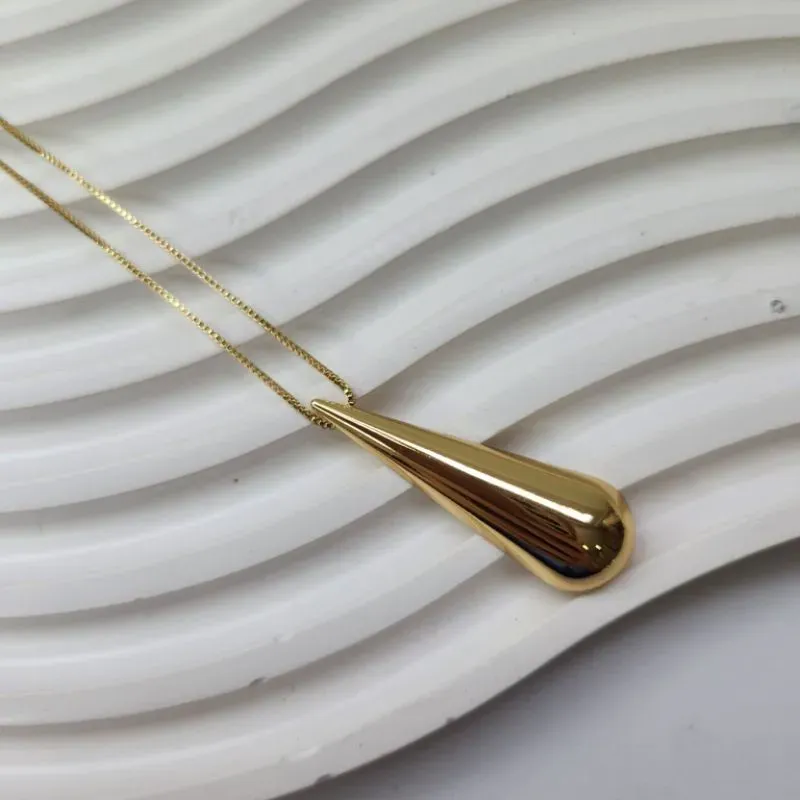 COLAR OURO GOTA LISA