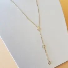 COLAR OURO GRAVATINHA CIRC