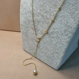 COLAR OURO GRAVATINHA ESTRELAS	