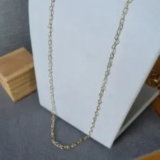COLAR OURO LONGO CORAÇÃO VAZ	
