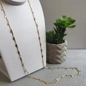 COLAR OURO LONGO CRUZINHAS