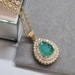 COLAR OURO LUX GOTA ESMERALDA COLOMB FUSION	