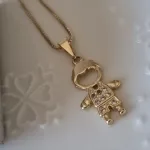 COLAR OURO MENINO ZIRCÔNIAS
