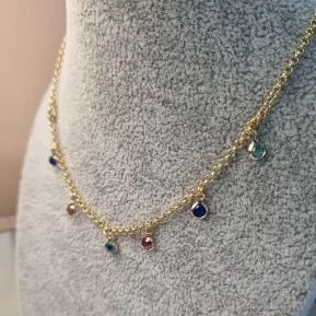 COLAR OURO PING TIFFANY RAINBOW	